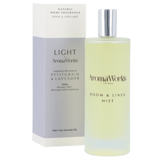 AromaWorks Light Range Room Mist Petitgrain & Lavender (100ml)