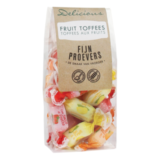 Delicious Fruit Toffees Suikervrij (100gr)