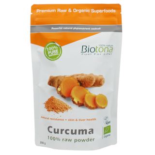 Biotona Curcuma Raw Poeder Bio (200gr)