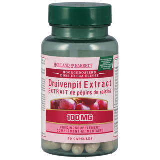 Holland & Barrett Druivenpit Extract, 100mg (50 Capsules)