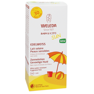 Weleda Edelweiss Zonnelotion Gevoelige Huid + Baby & Kids SPF30 (150ml)