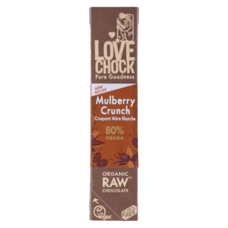 Lovechock Mulberry Crunch 80% Cacao Bio (40 gram)