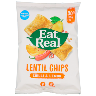 Eat Real Lentil Chips Chili Lemon