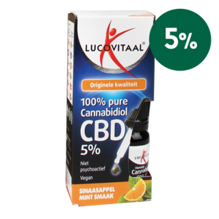 Lucovitaal CBD Olie Sinaas Mint, 5% (10ml)