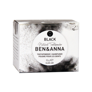 Ben & Anna Poudre pour les dents blanchissante naturelle au charbon actif - 15g