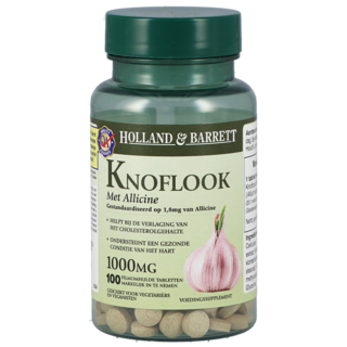 Holland & Barrett Knoflook Met Allicine, 1000mg (100 Tabletten)