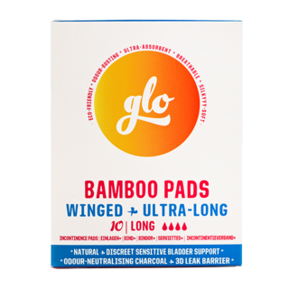 glo Bamboo Pads for Sensitive Bladder Long - 10 stuks