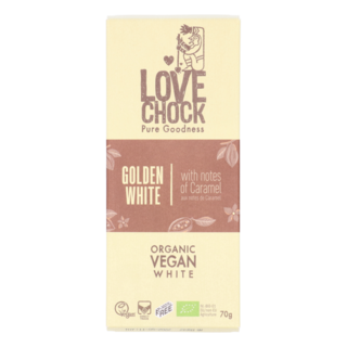 Lovechock Golden White Organic Vegan Chocolate Bio (70gr)
