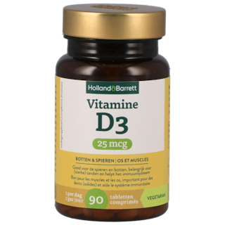 Holland & Barrett Vitamine D3 25 mcg - 90 tabletten