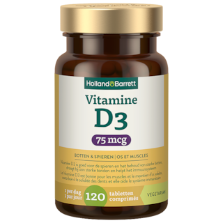 Holland & Barrett Vitamine D3 75mcg - 120 tabletten