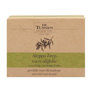 De Tuinen Aleppo Zeep 100 % olijfolie (150 gr)