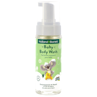Holland & Barrett Baby Gel lavant moussant à l'huile de pépins de raisin et au néroli - 150 ml
