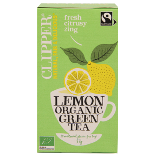 Clipper Thé vert biologique au citron (20 sachets)