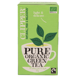 Clipper Pure Organic Green Tea Bio (20 Theezakjes)