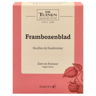 De Tuinen Thee Frambozenblad (15 theezakjes)