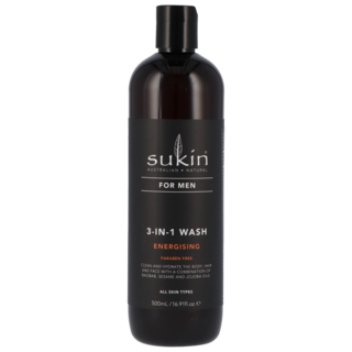 Sukin For Men 3-in-1 Wash Energising (500ml)