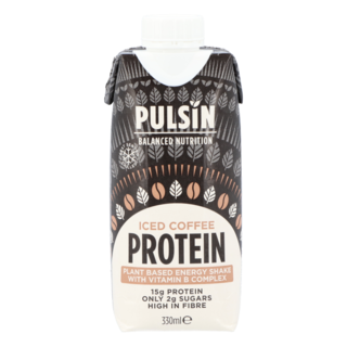 Pulsin Iced Coffee Protein Plant Based Energy Shake (330ml)
