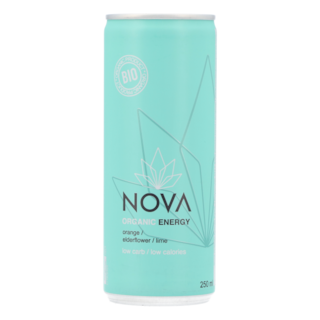 Nova Organic Energy Orange Elderflower Lime Bio (250ml)