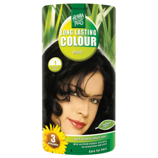 Henna Plus Long Lasting Colour Coloration Noir longue durée - 100ml