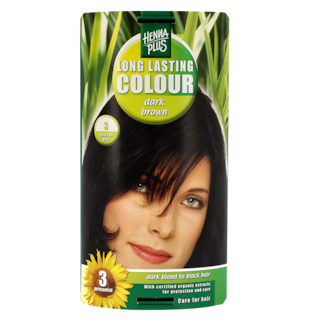 Henna Plus Long Lasting Colour Coloration Brun foncé longue durée - 100ml