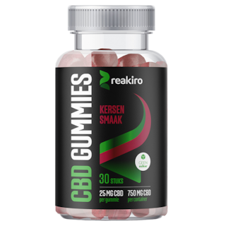 Reakiro CBD Gummies Cherry 25MG CBD (30 gummies)