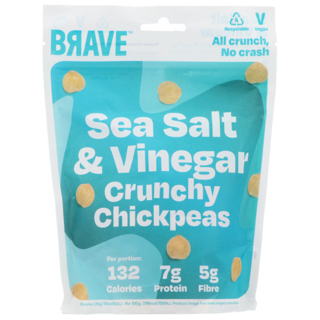 BRAVE Pois Chiches Rôtis au Sel et Vinaigre - 115 g