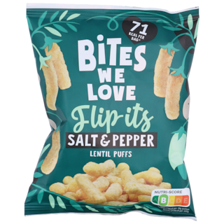 Bites We Love Flip-Its Puffs Lentilles Sel et Poivre - 18g