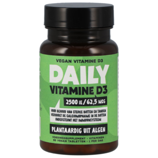 Daily Supplements Vitamine D3 62.5mcg Vegan - 90 comprimés