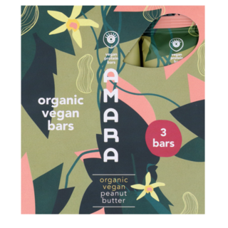 Amara Barres Protéinées Vegan Beurre de Cacahuète Vanille - 3 x 40g