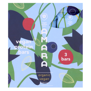 Amara Barres Protéinées Vegan Baie - 3 x 40g