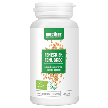 Purasana Fenegriek Bio - 120 capsules image 2