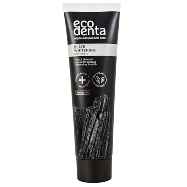 Ecodenta Extra Black Dentifrice blanchissant au charbon de bois noir & Teavigo 100 ml image 2