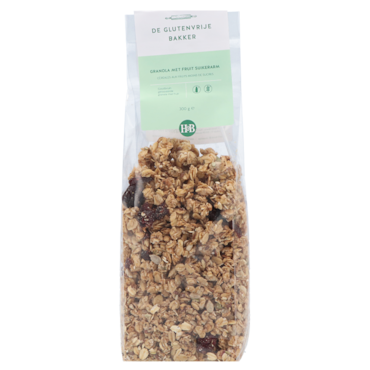 De Glutenvrije Bakker Granola Met Fruit Glutenvrij - 300g