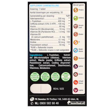 Lucovitaal Melatonine 5-HTP (30 Tabletten) image 3