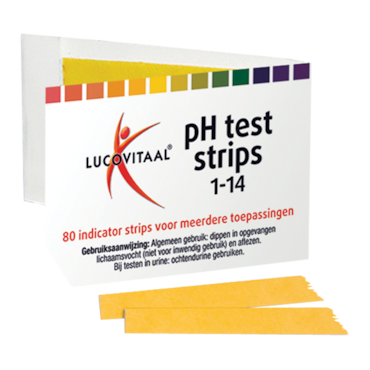 Lucovitaal Zuur-Base PH (80 Teststrips)