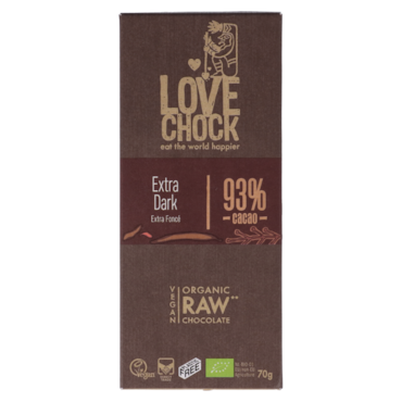 Lovechock Extra Dark 93% Cacao Bio - 70g image 1
