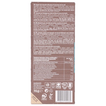 Lovechock Sweet Nibs & Sea Salt 85% Cacao Bio - 70g image 3