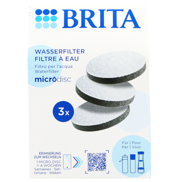 BRITA Filterpatroon Waterfles MicroDisc Filters - 3 filters image 1