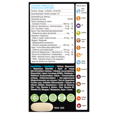 Lucovitaal Calcium - Magnesium Bot Formule (60 Tabletten) image 3