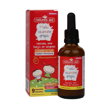 Natures Aid Multivitamine Drops Baby's & Kids (50ml) image 2
