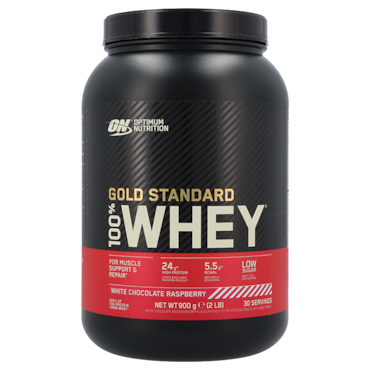 Optimum Nutrition Gold Standard 100% Whey White Chocolate Raspberry - 900g image 1