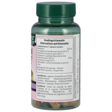 Holland & Barrett Resveratrol Met Rode Wijn Extract, 250 mg (60 Capsules) image 2