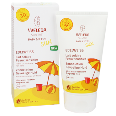 Weleda Baby & Kids SPF30 Edelweiss Zonnelotion Gevoelige Huid - 150ml image 2