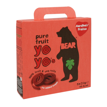 Bear Yoyo Strawberry Fruitrolletjes (100gr) image 1