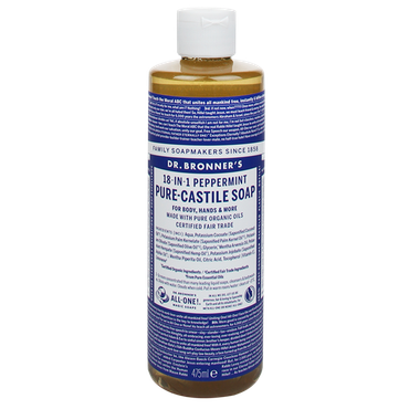 Dr. Bronner's Peppermint Vloeibare Zeep - 475ml