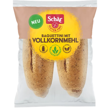 Reviews over Schär Baguettini met Volkorenmeel Glutenvrij - 150g