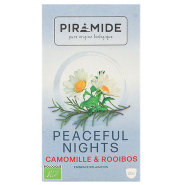 Reviews over Piramide Peaceful Nights Kamille & Rooibos - 20 theezakjes