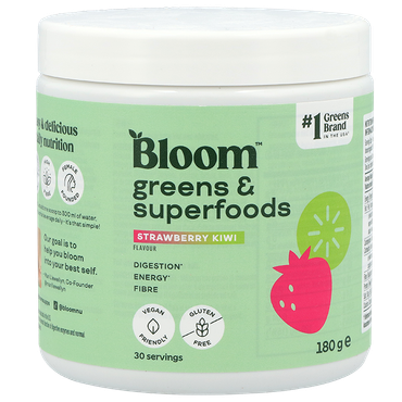 Reviews over Bloom Greens & Superfoods Strawberry Kiwi - 180g