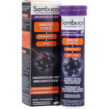 Sambucol Immuno Forte Vitamine C + Zinc - 15 comprimés effervescents image 2