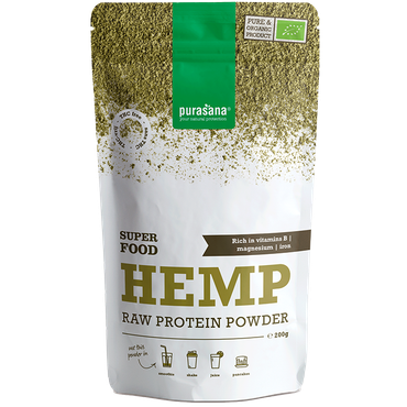Purasana Hemp Protein Raw Powder Bio - 200g